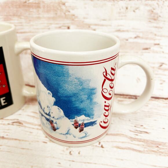COCA COLA Vintage Y2K 2000 Coffee Tea Mugs - Picture 4 of 9